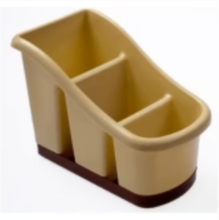 Step Cutlery Holder with Drip Tray Assorted Colours