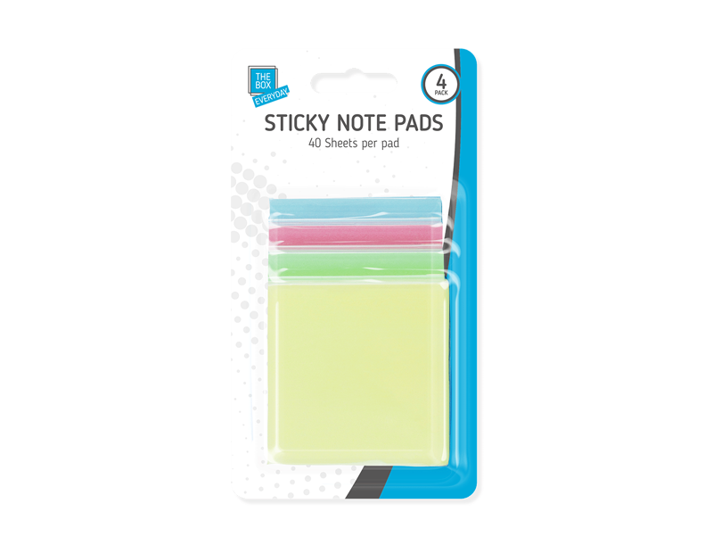 Sticky Note Pads - 4 Pack