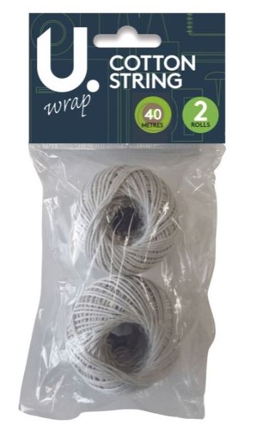 String Balls, Cotton, 2pk