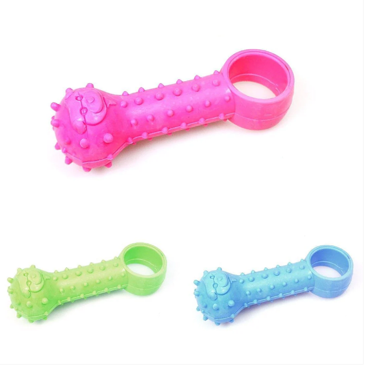 Strong Ball & Ring Shaped Rubber Pet Dog Chew Toy 10cm