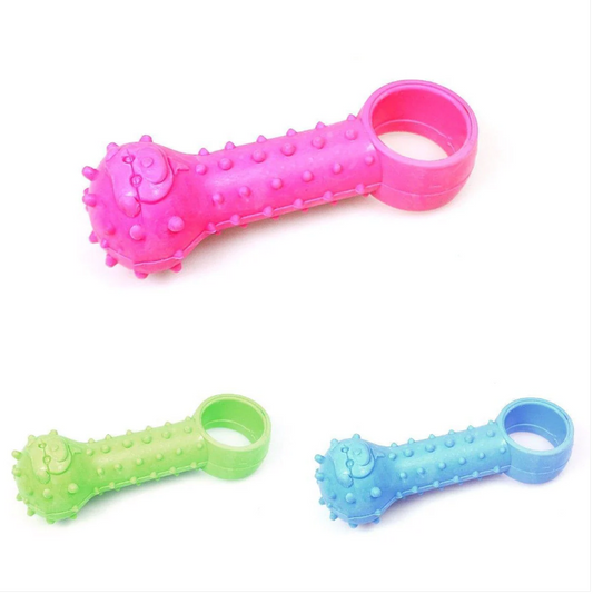 Strong Ball & Ring Shaped Rubber Pet Dog Chew Toy 10cm