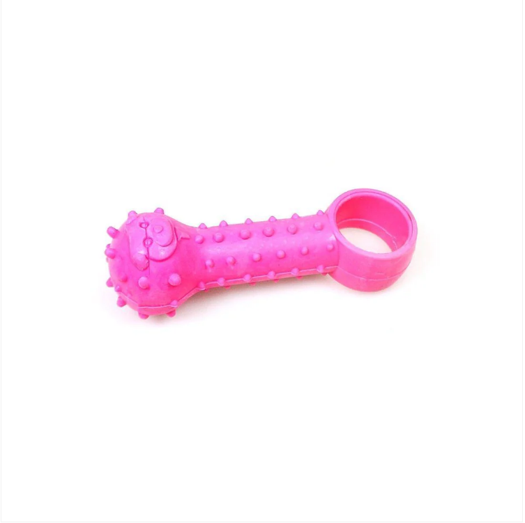 Strong Ball & Ring Shaped Rubber Pet Dog Chew Toy 10cm