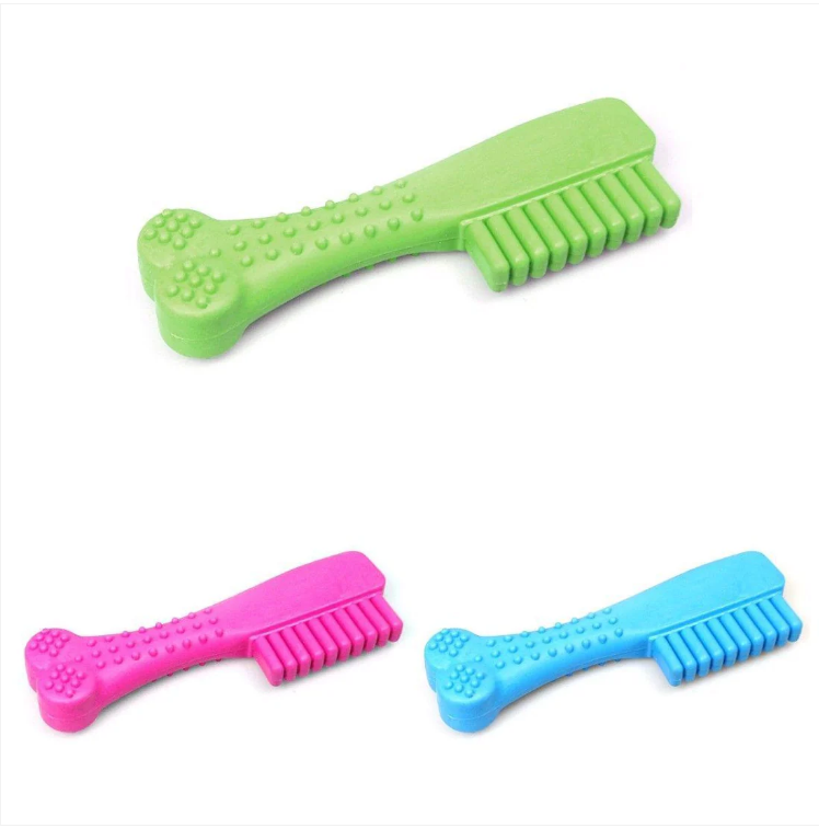 Strong Comb Shaped Rubber Pet Dog Ball Chew Toy Ideal for Dogs Approx 14cm