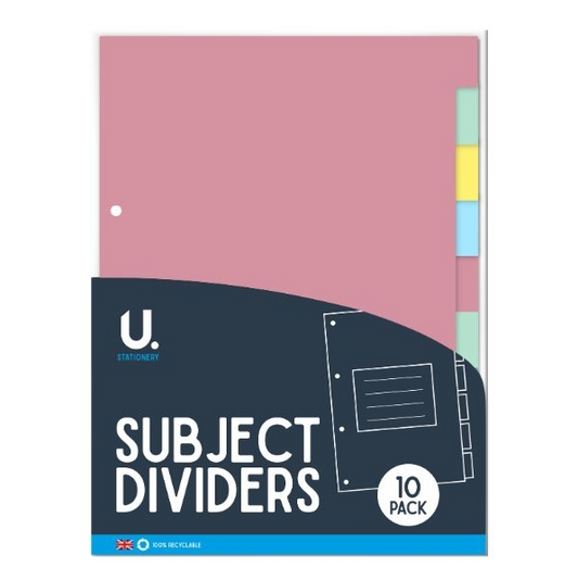 Subject Dividers, 10pk