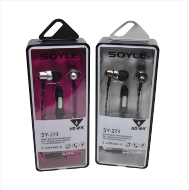 Super Bass HD Voice SOYLE Hands Free Earphone High Quality 1 Pack