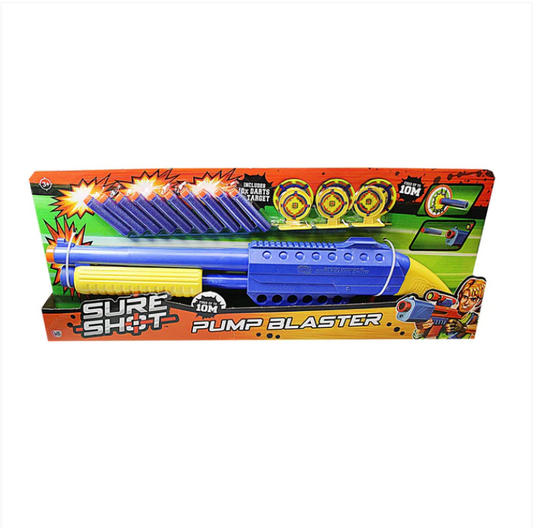 Sure Shot Pump Blaster Rifle Reload With Targets Included Age 3+