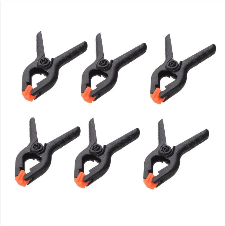 Swivel Spring Clamps Durable Plastic 2'' 6 Pack Diy