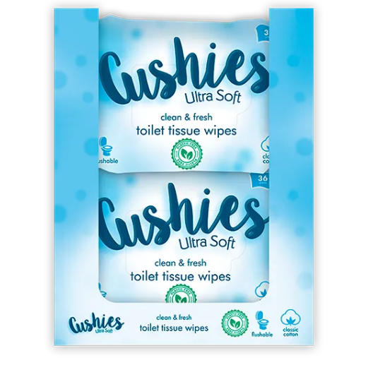 Classic Toilet Wipes 36pk CDU - Plastic Free