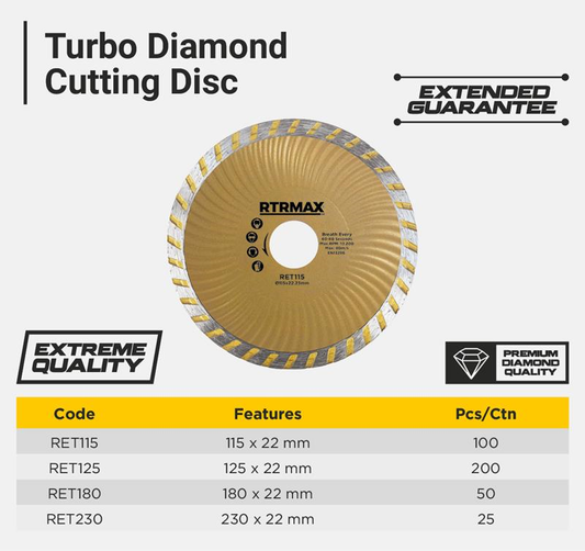 TURBO DIAMOND BLADE 230 X 22.2MM