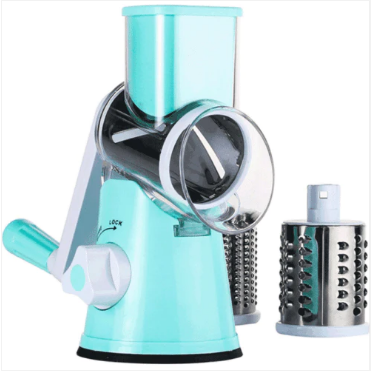 Table Top Drum Grater With 3 Stainless Steel Blades Detachable Easy To Use 3 Colours