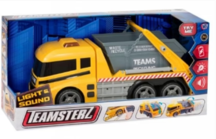 Teamsterz Light & Sound Skip Lorry Truck