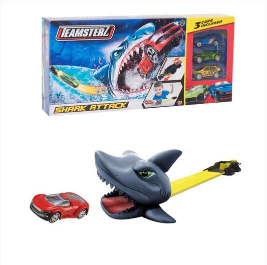 Teamsterz Shark Attack Playset Includes 3 Die Cast Cars