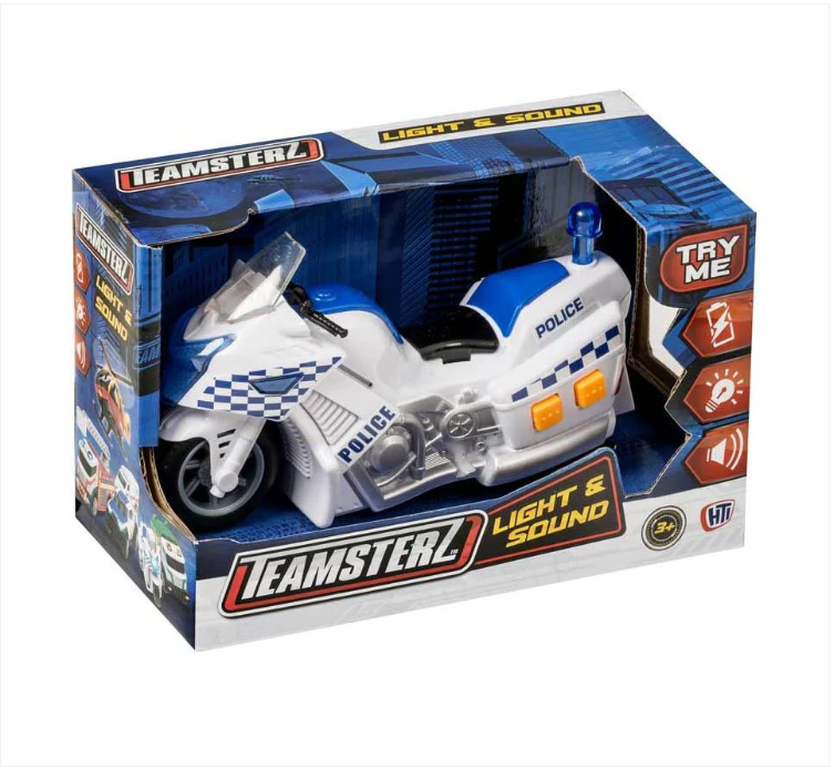 Teamsterz Small Light & Sound Boys Children's Racer Police Motorbike