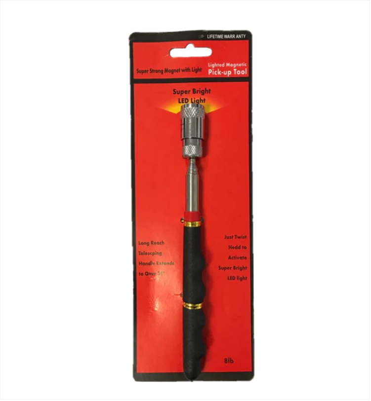 Telescopic Extendable Magnetic Pick Up Light Torch 8lb 19 / 81 cm