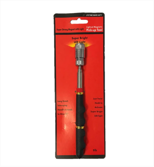 Telescopic Extendable Magnetic Pick Up Light Torch 8lb 19 / 81 cm