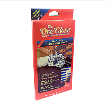 The 'Ove' Glove Heavy Duty Oven Glove Non- Slip Silicone Grip Washable 15 cm x 24 cm Large 130 Gram