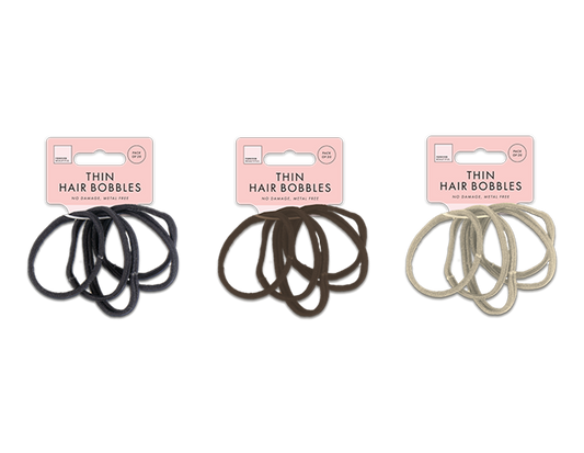 Thin Rolled Hair Bobbles 20pk