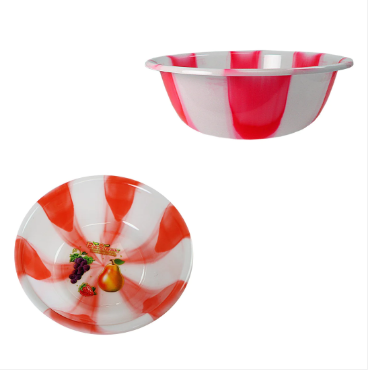 Tie Dye Print Plastic Kitchen Bowls Bowls Small 28 cm Assorted Colours