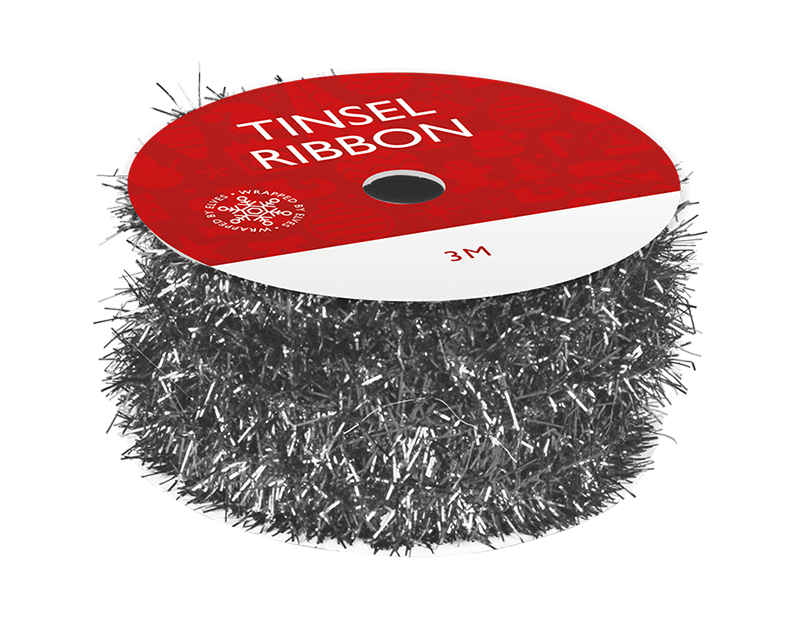 Tinsel Ribbon 3m PDQ