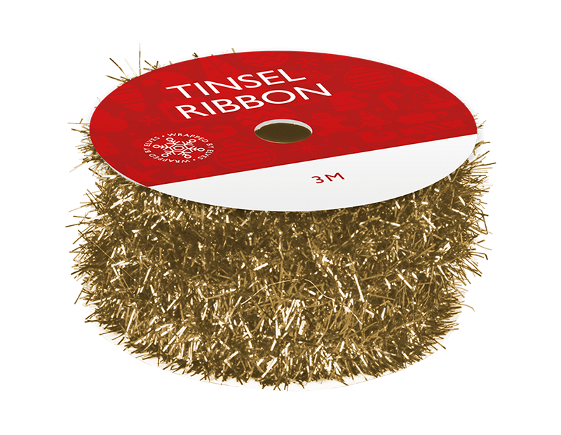 Tinsel Ribbon 3m PDQ