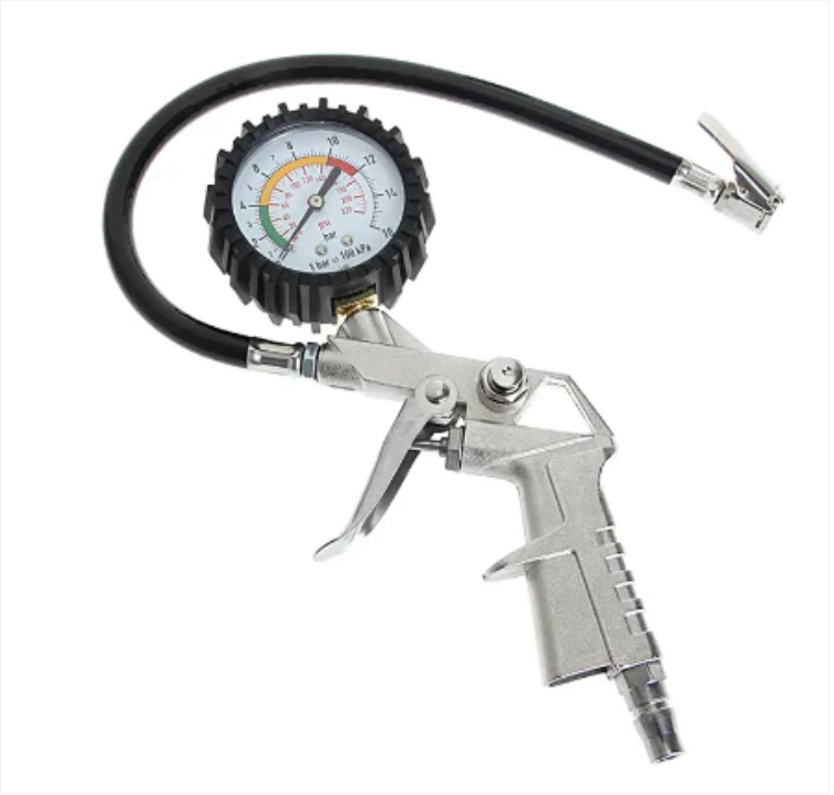 Tire Inflator and Gauge Kit 23 cm 25/D