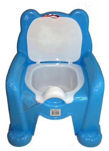 Toddlers Plastic Baby Potty Blue Baby & Toddler Potty Training 35cm x 28cm