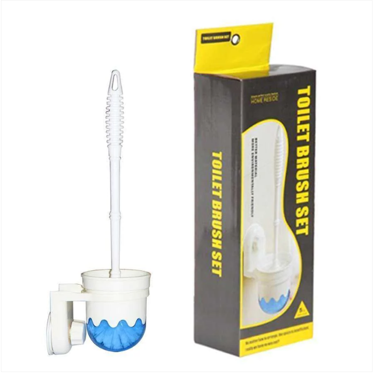 Toilet Brush Set Cleaner Hygiene Attachable Cleaner Brush