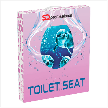 Toilet Seat Aquatic Dolphin Trio Sitting Toilet Seat (W) 36mm x (L) 43cm