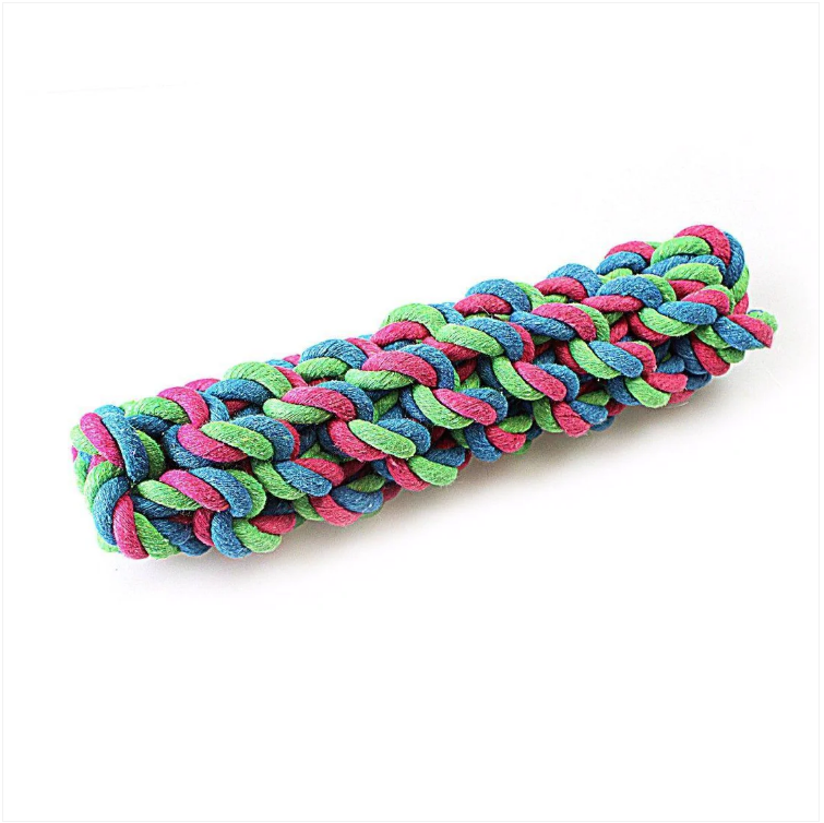 Tough Cotton Dog / Puppy Twisted Strong Chewable Knot For Healthy Dog Teeth Pet