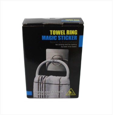 Towel Ring Magic Sticker No Drilling No Nailing Durable and Stable 15cm