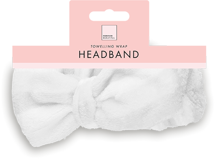 Toweling Bow Wrap Headband