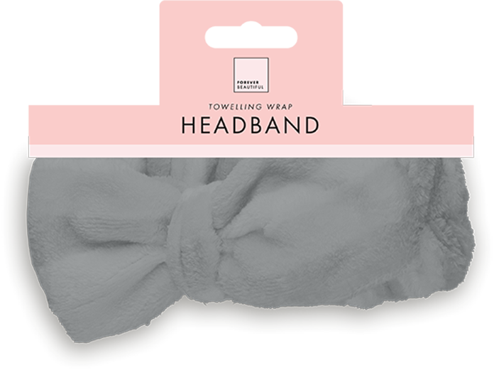 Toweling Bow Wrap Headband