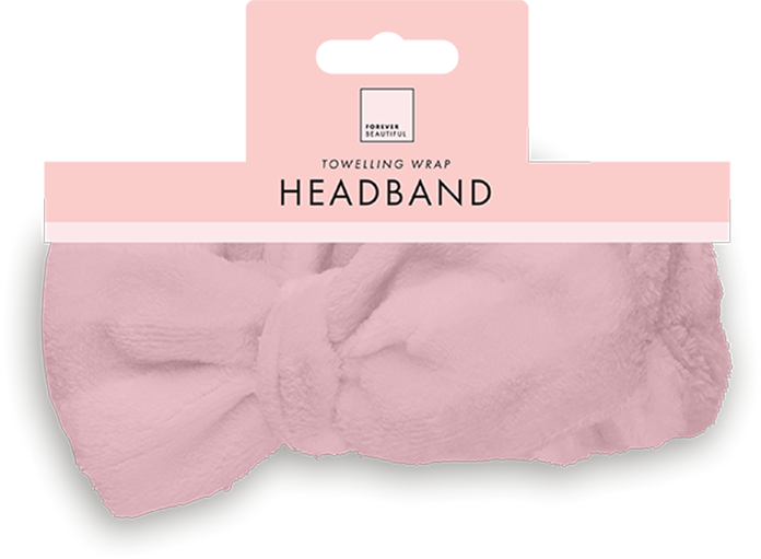 Toweling Bow Wrap Headband