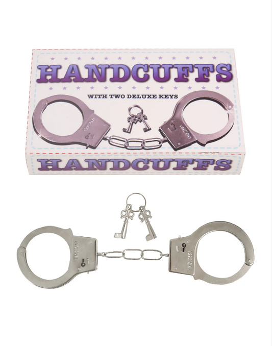 Toy Metal Handcuffs with Keys Hen / Stag Party Accessories