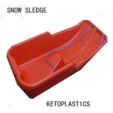 Traditional Red Snow Sledge Christmas Festive Fun Sledge 86cm x 40cm