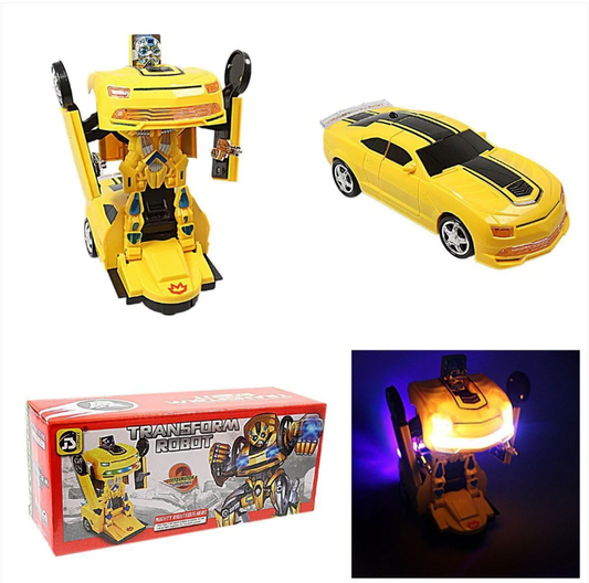 Transform Robot Convertible Car With Light & Sound Great Kids Children Gift Toy