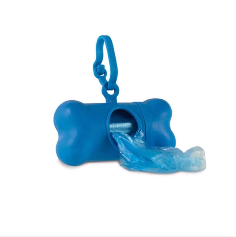 Travel Doggy Poop Bag Dispenser With Comfortable Keychain Belt Collar Clip Pet