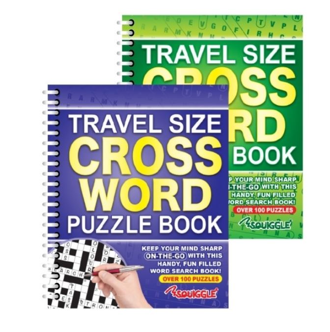 Travel Size Crossword 1 & 2, Spiral Bound