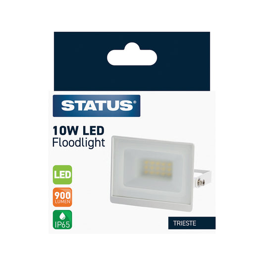 Trieste - 10w LED - White - Flood Light - 1 pk - in Glossy Retail Box
