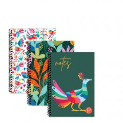 Tropical A6 Spiral Notebook 2pk