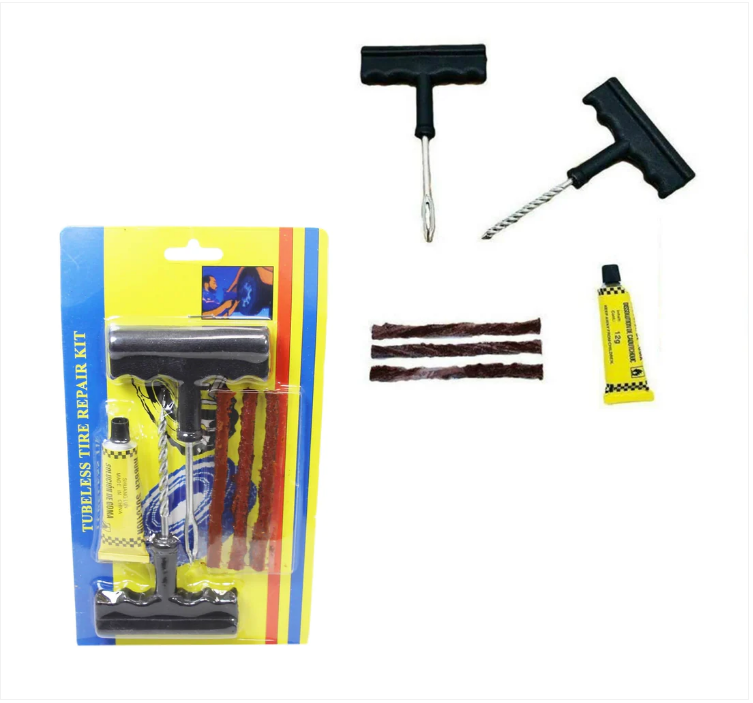 Tubeless Tyre Puncher Repair Kit For Car Van Motorbike DIY Kit