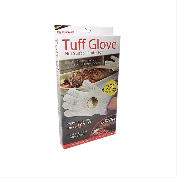 Tuff Glove Oven Glove Mitts 2pc Withstands Heat Hot Surface Protector Home Kitchen