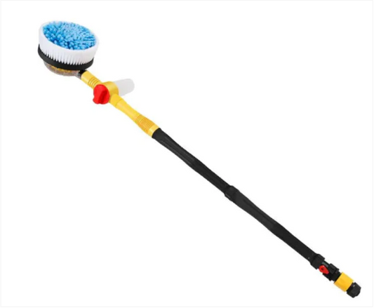 Turbo Shine Car Washing Water Powered Spin Cleaner Round Brush 100 cm