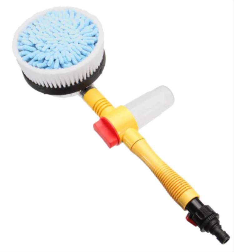 Turbo Shine Car Washing Water Powered Spin Cleaner Round Brush 100 cm