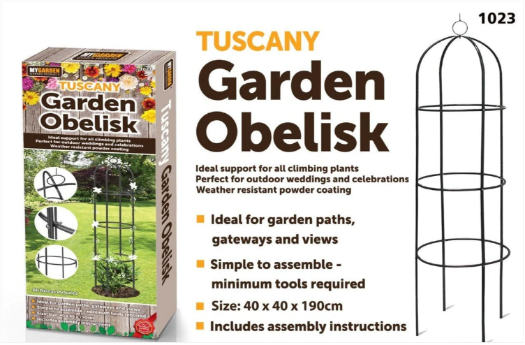 Tuscany Garden Obelisk All Fixings Included Garden Essential