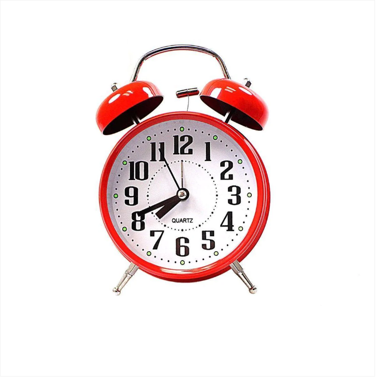 Twin Bell Bedroom Alarm Clock Available In Assorted Colours