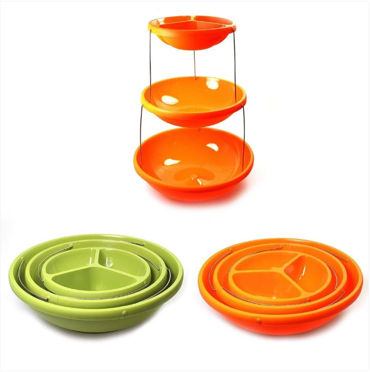 Twist Fold Party Bowl 3 Tiers Party Home Kitchen Outdoors