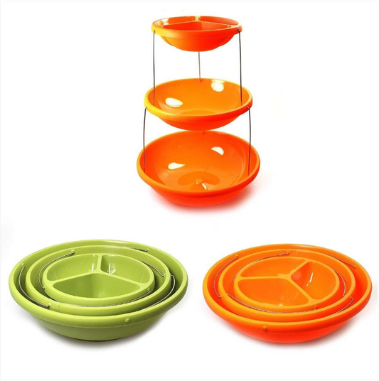 Twist Fold Party Bowl 3 Tiers Party Home Kitchen Outdoors