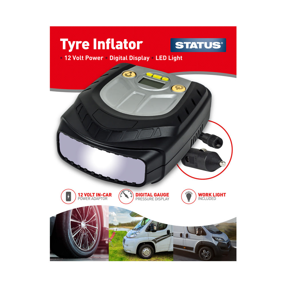 Tyre Inflator - Digital - 1 pk box