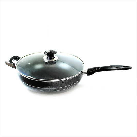 UNA Non Stick Wok 32cm Long Handle Home Kitchen